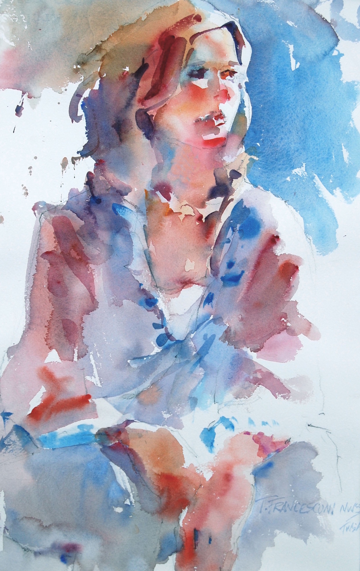 Watercolor painting by Tom Francesconi